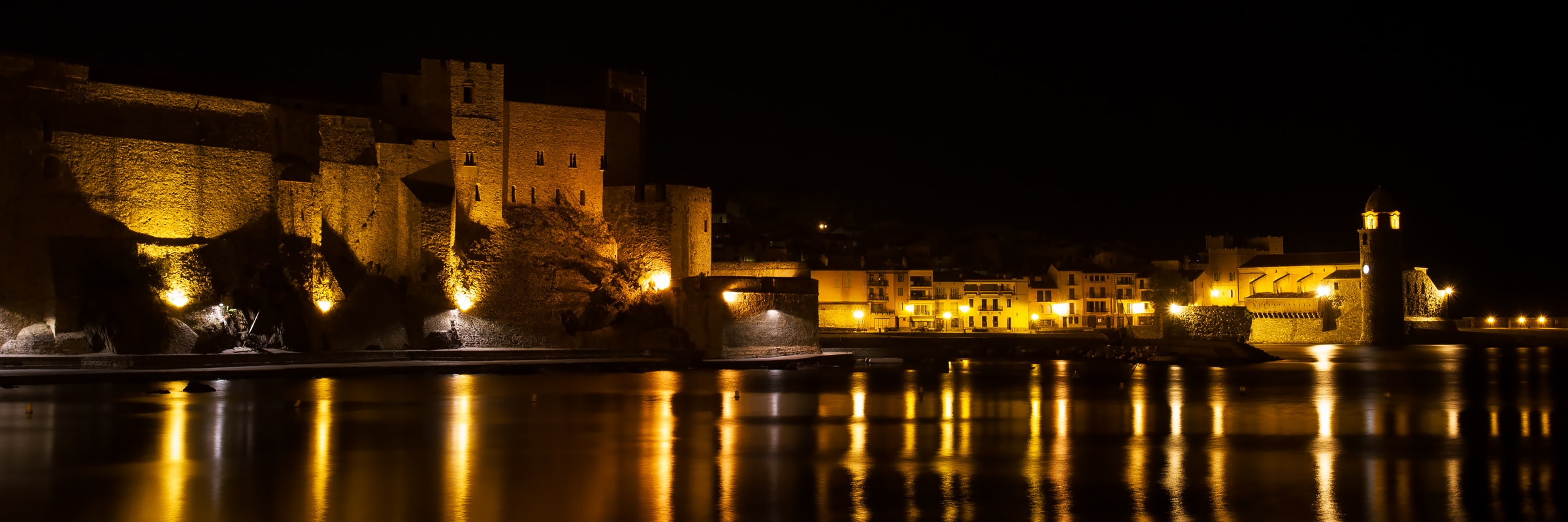 Nuit noire à Collioure